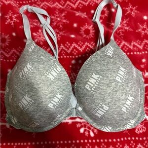 PINK Victoria's Secret Heather Gray Bra